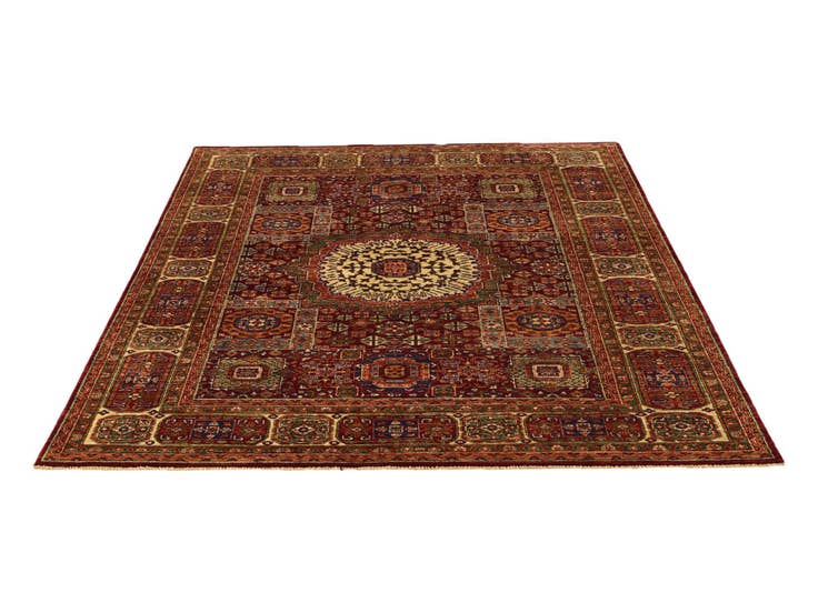Detail image of 5' 8 x 7' 6 Hand Knotted Mamluk Ziegler Rug