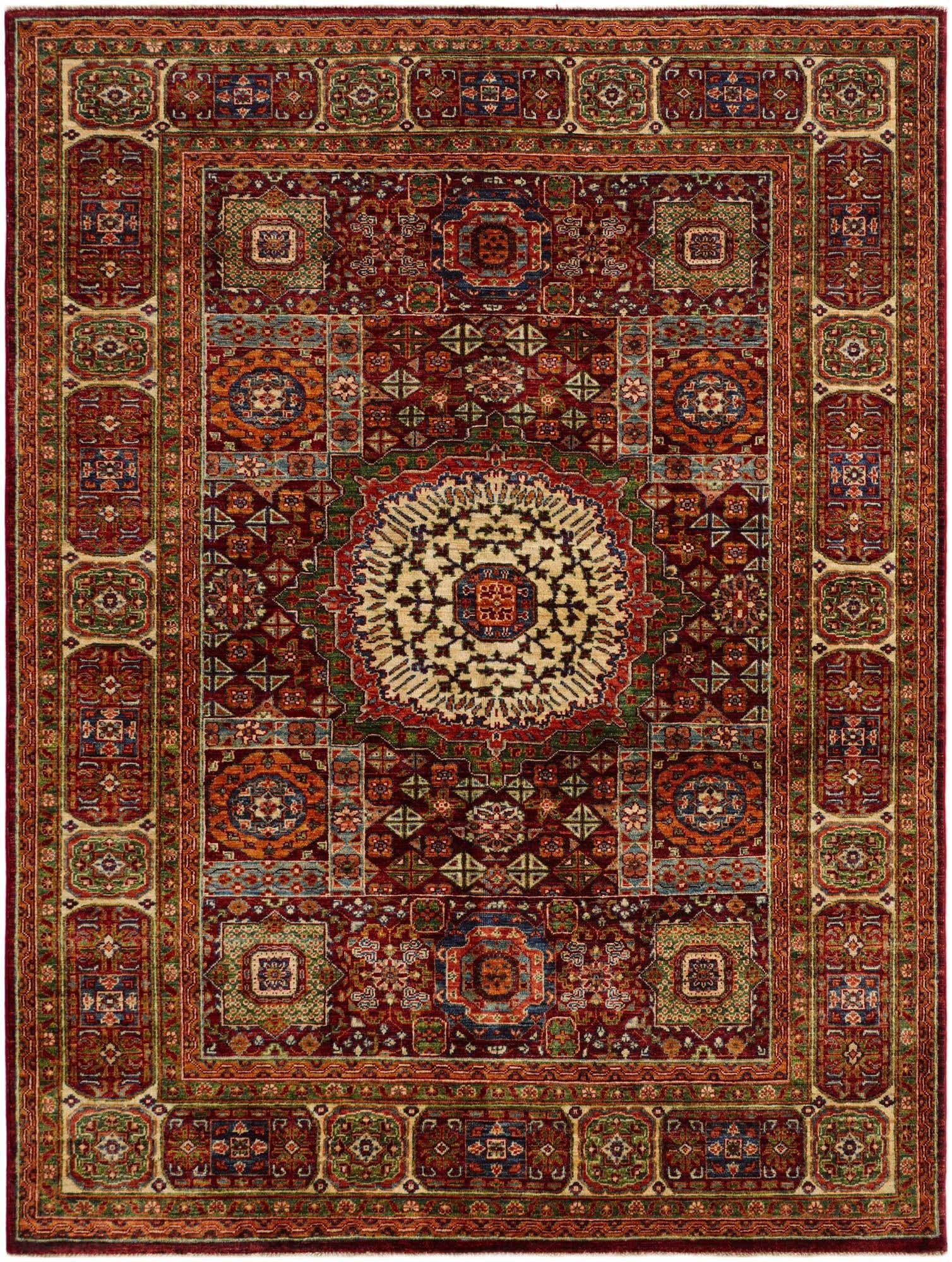 5' 8 x 7' 6 Hand Knotted Mamluk Ziegler Rug
