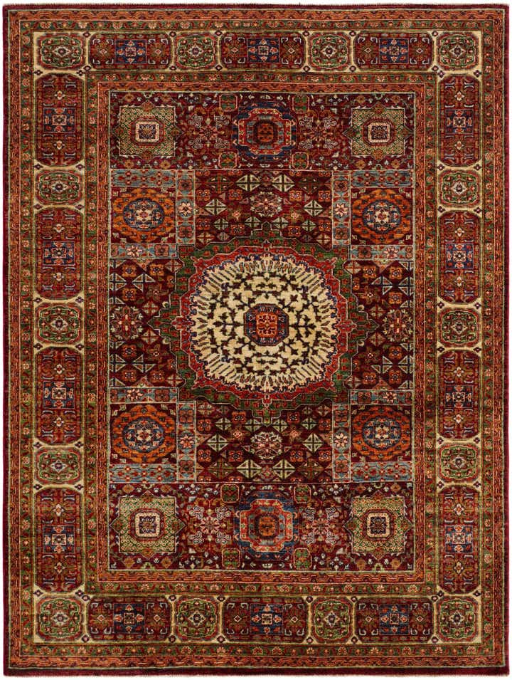 5' 8 x 7' 6 Hand Knotted Mamluk Ziegler Rug