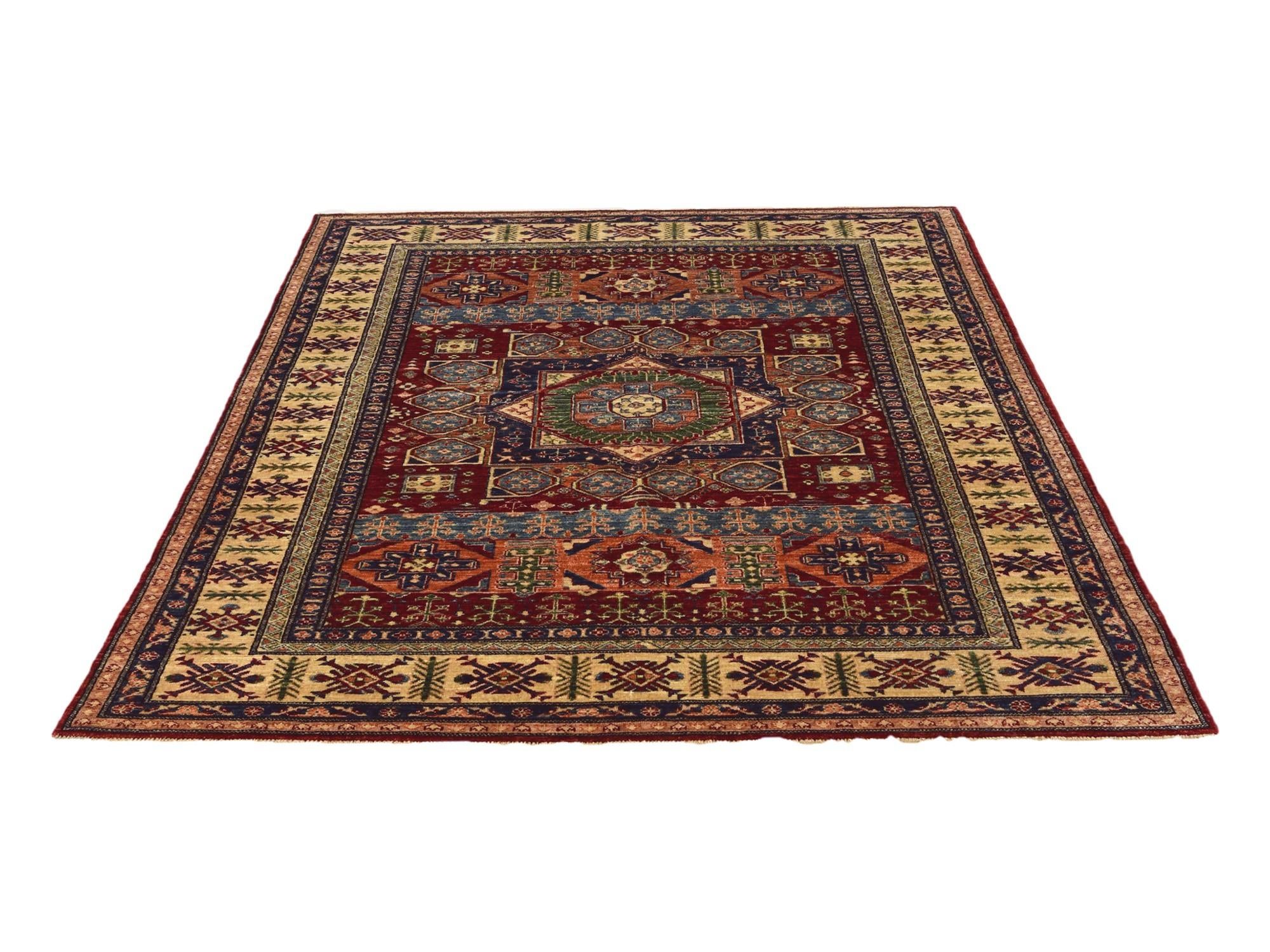 5' 6 x 7' 8 Hand Knotted Mamluk Ziegler Rug