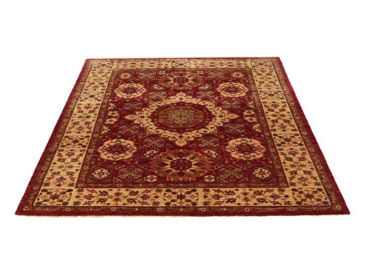 Detail image of 5' x 6' 8 Hand Knotted Mamluk Ziegler Rug