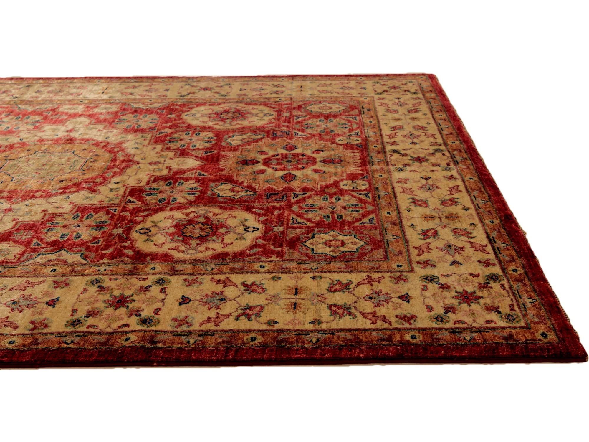 5' x 6' 8 Hand Knotted Mamluk Ziegler Rug