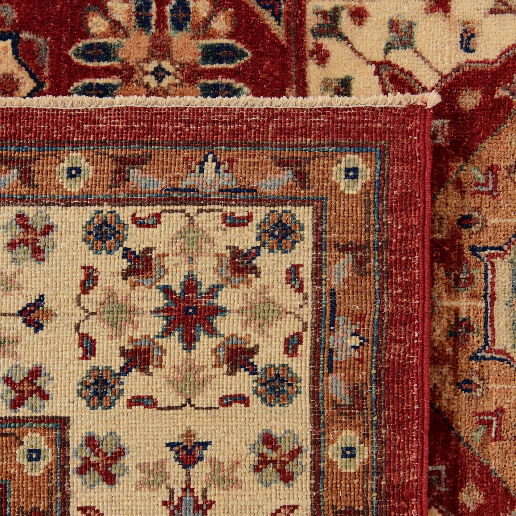 155cm x 205cm Hand Knotted Mamluk Ziegler Rug