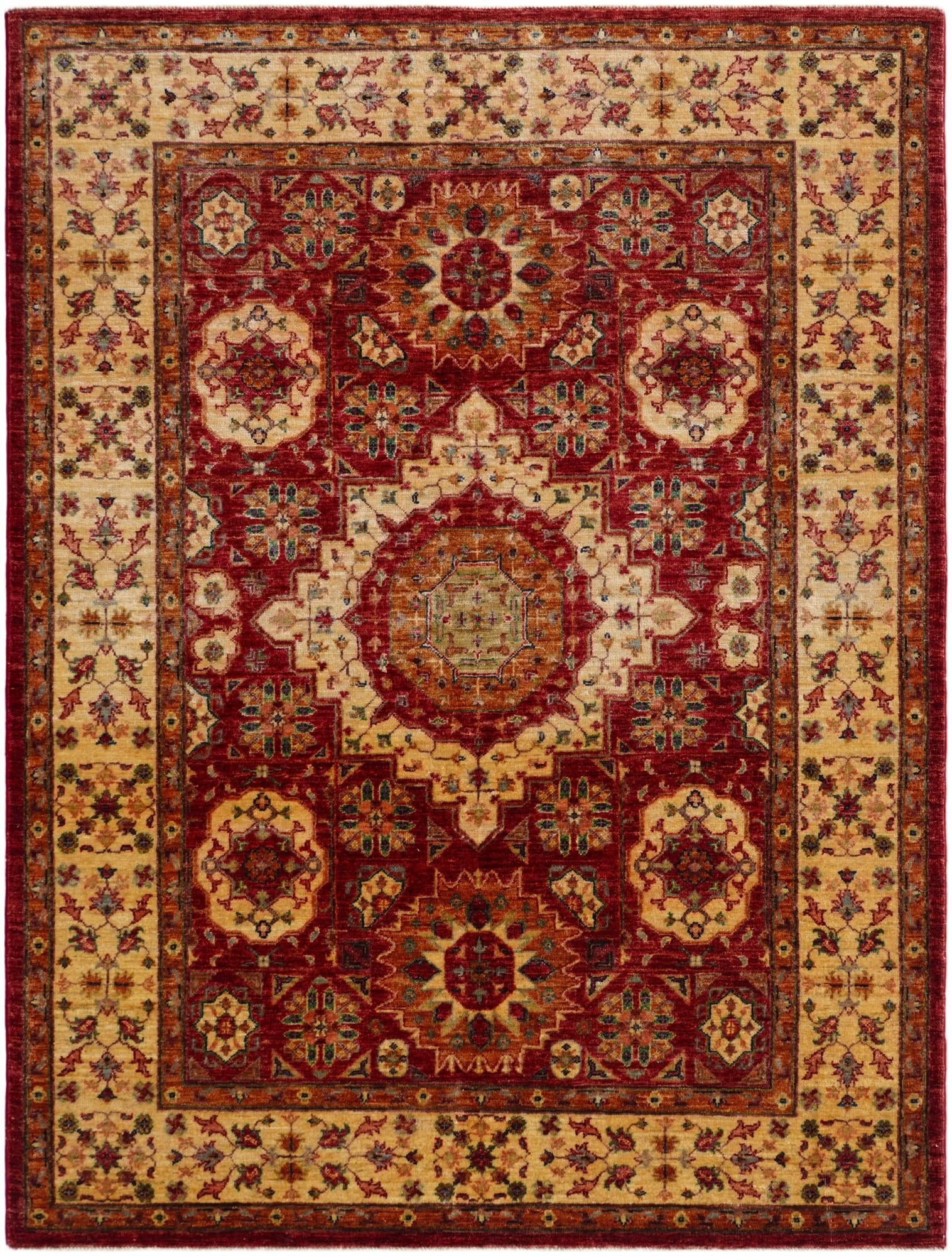 5' x 6' 8 Hand Knotted Mamluk Ziegler Rug