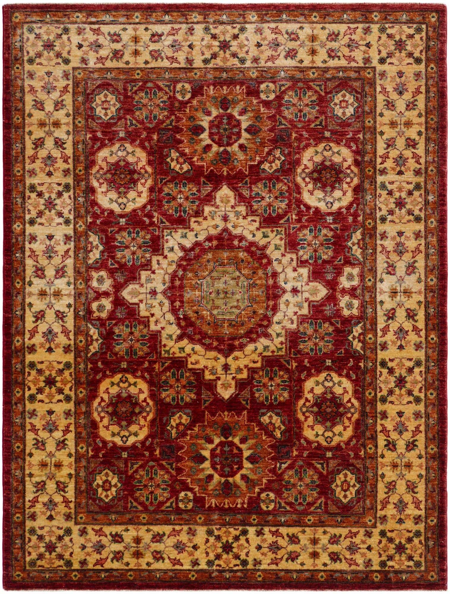 5' x 6' 8 Hand Knotted Mamluk Ziegler Rug