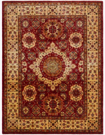 5' x 6' 8 Hand Knotted Mamluk Ziegler Rug