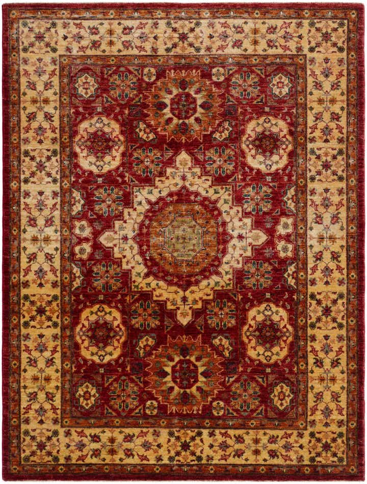 5' x 6' 8 Hand Knotted Mamluk Ziegler Rug