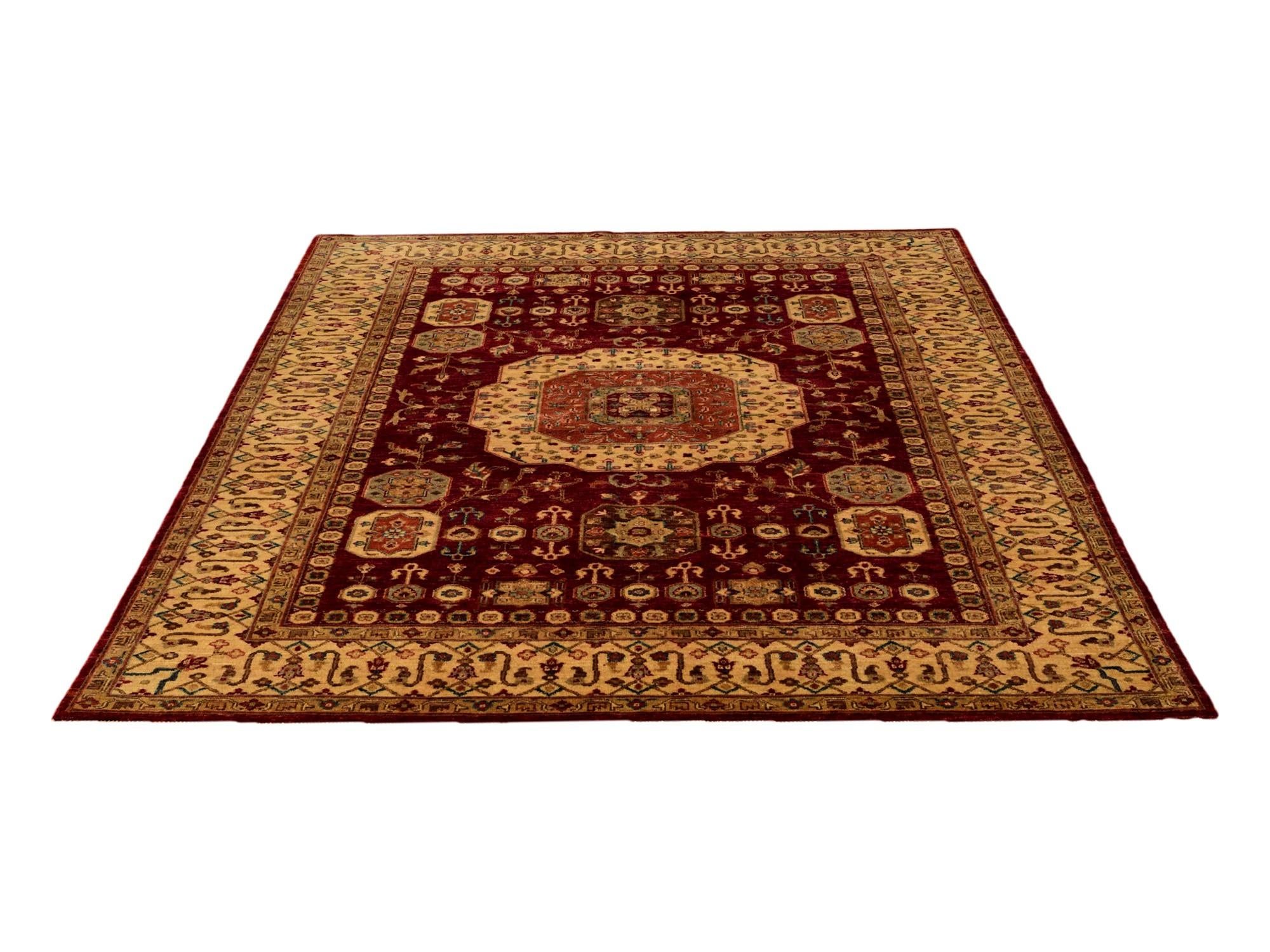 5' 9 x 7' 11 Hand Knotted Mamluk Ziegler Rug