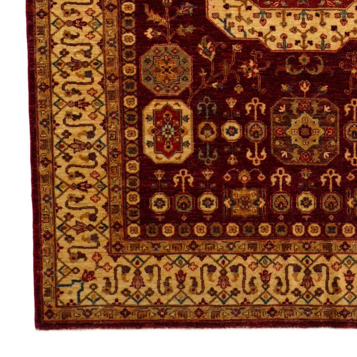 Detail image of 5' 9 x 7' 11 Hand Knotted Mamluk Ziegler Rug