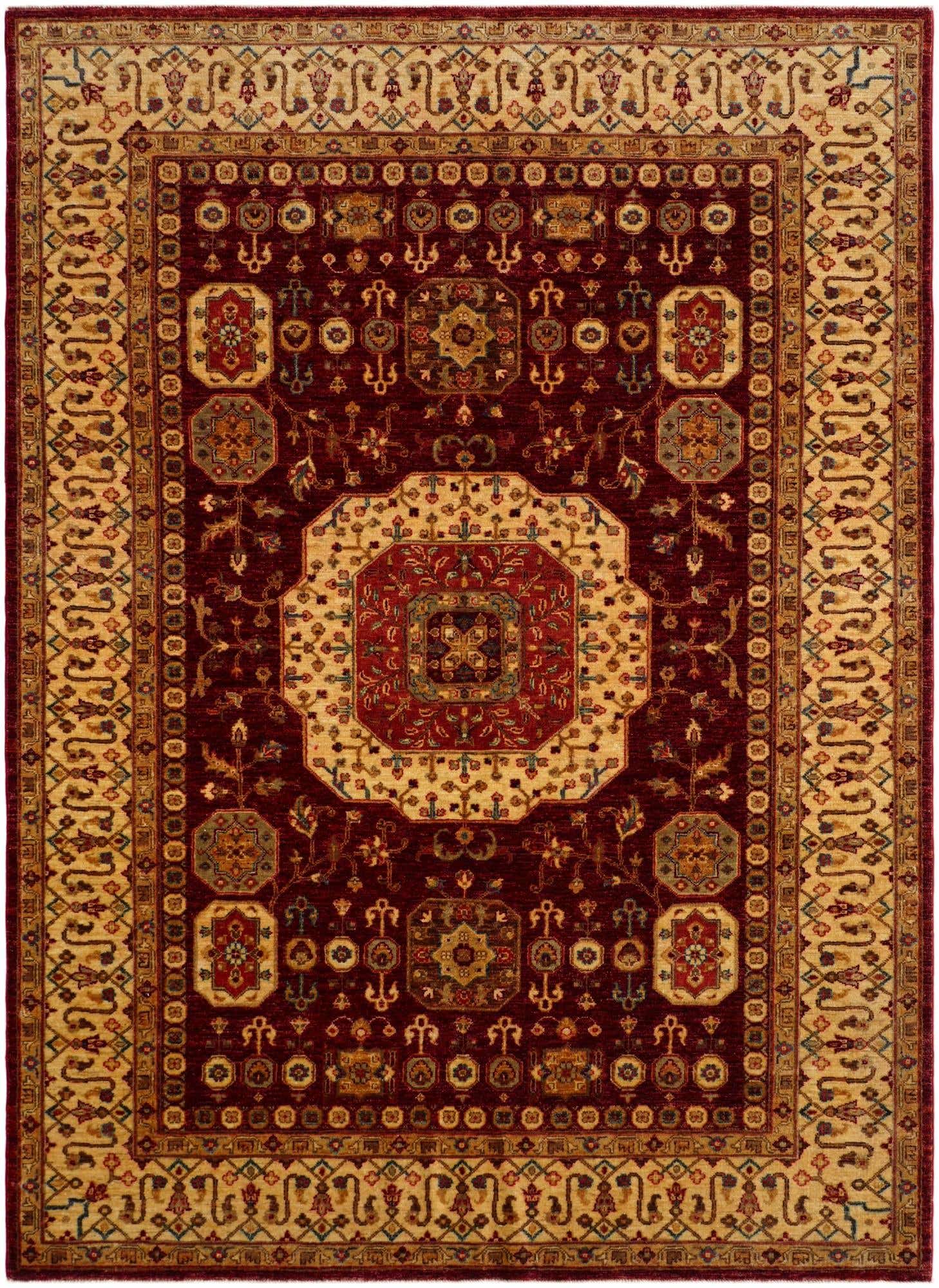 5' 9 x 7' 11 Hand Knotted Mamluk Ziegler Rug