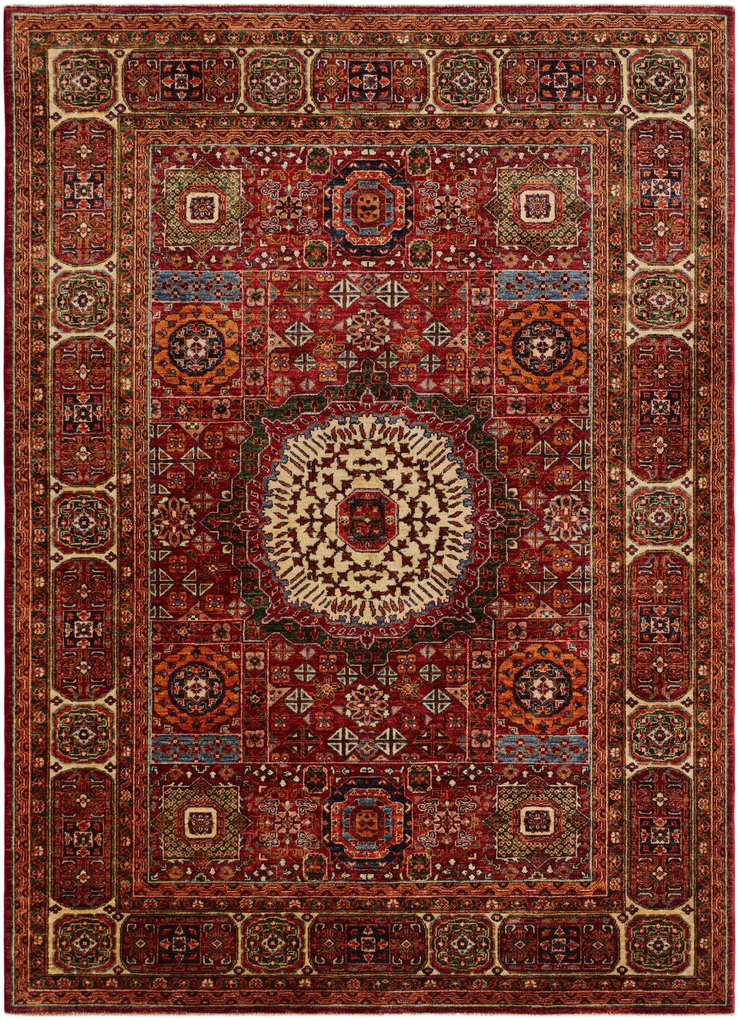 5' 11 x 8' 2 Hand Knotted Mamluk Ziegler Rug