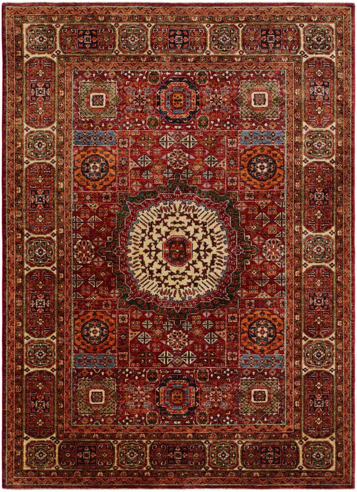 5' 11 x 8' 2 Hand Knotted Mamluk Ziegler Rug