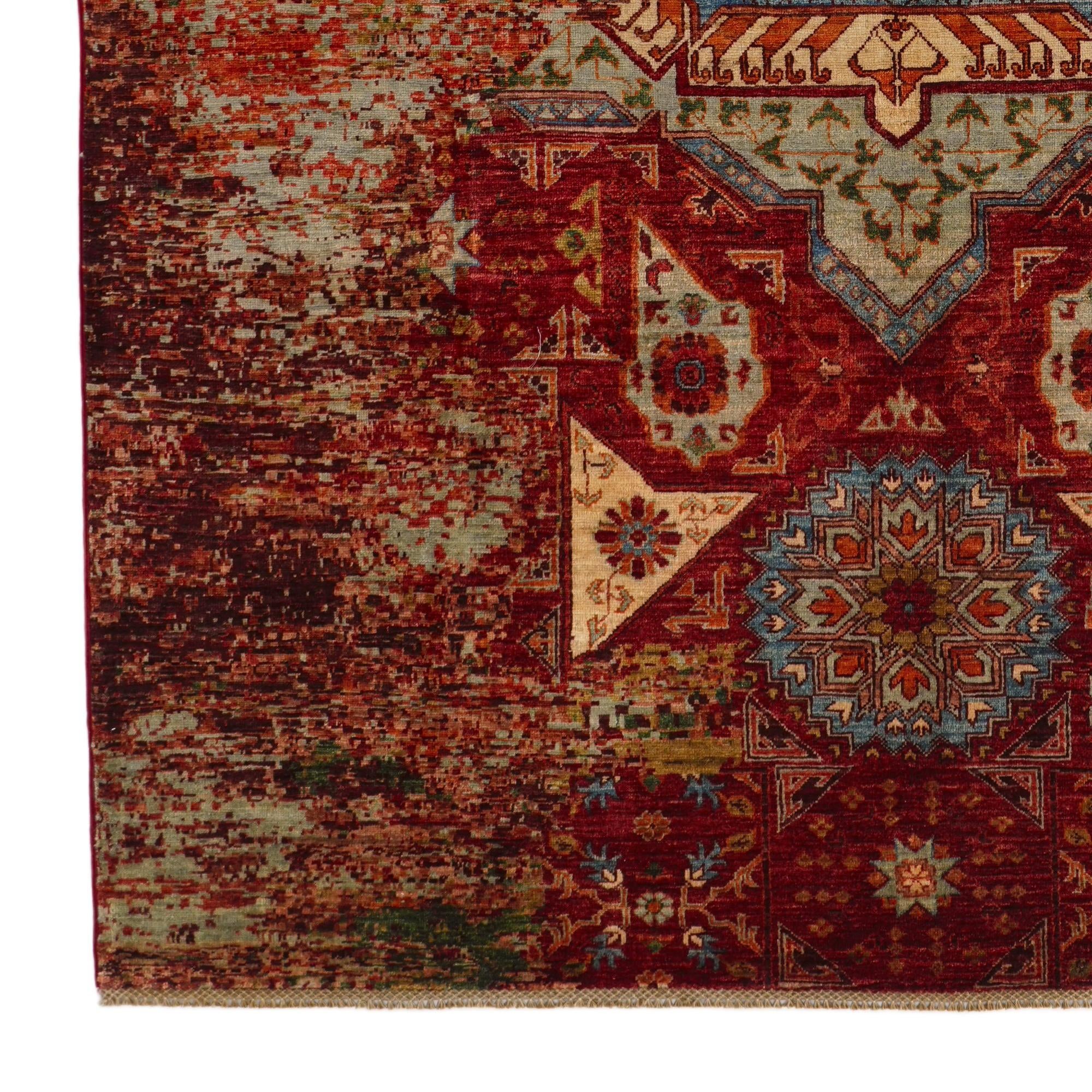 6' 10 x 10' 6 Hand Knotted Mamluk Ziegler Rug