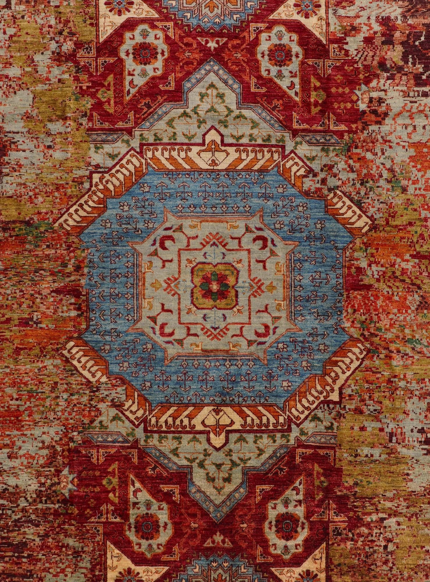 6' 10 x 10' 6 Hand Knotted Mamluk Ziegler Rug