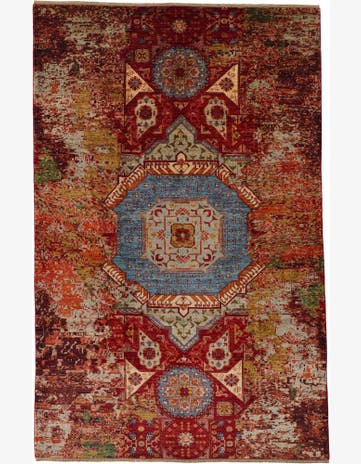 6' 10 x 10' 6 Hand Knotted Mamluk Ziegler Rug