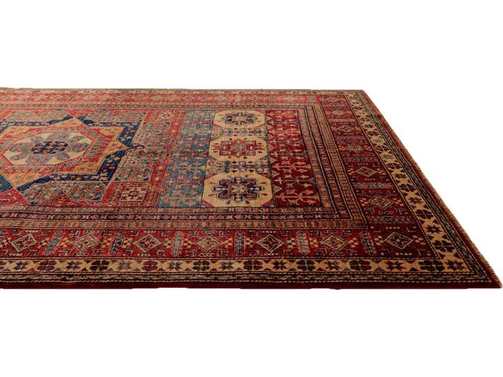 6' x 8' 4 Hand Knotted Mamluk Ziegler Rug