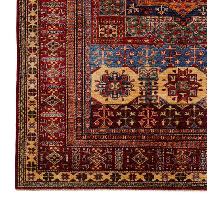 6' x 8' 4 Hand Knotted Mamluk Ziegler Rug