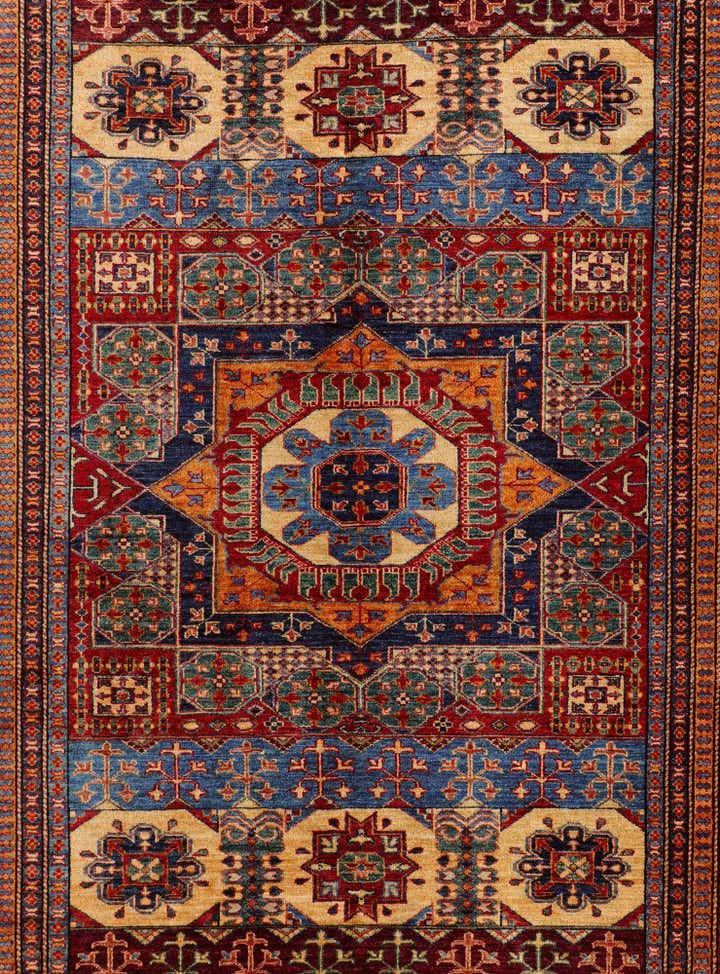 6' x 8' 4 Hand Knotted Mamluk Ziegler Rug