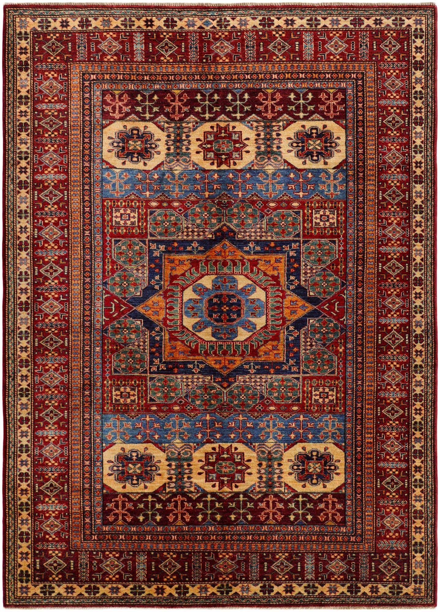 6' x 8' 4 Hand Knotted Mamluk Ziegler Rug