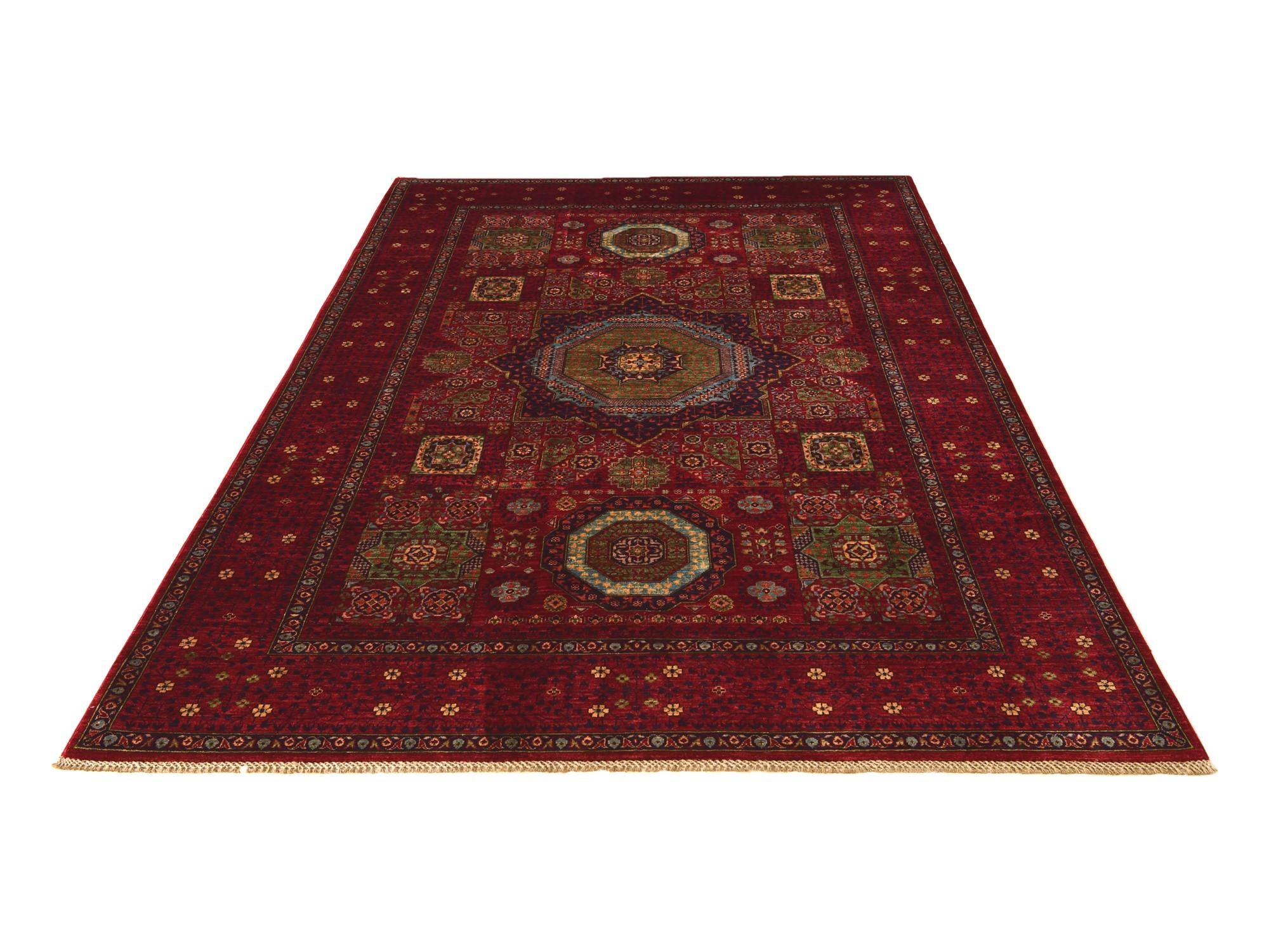 6' 8 x 10' 2 Hand Knotted Mamluk Ziegler Rug