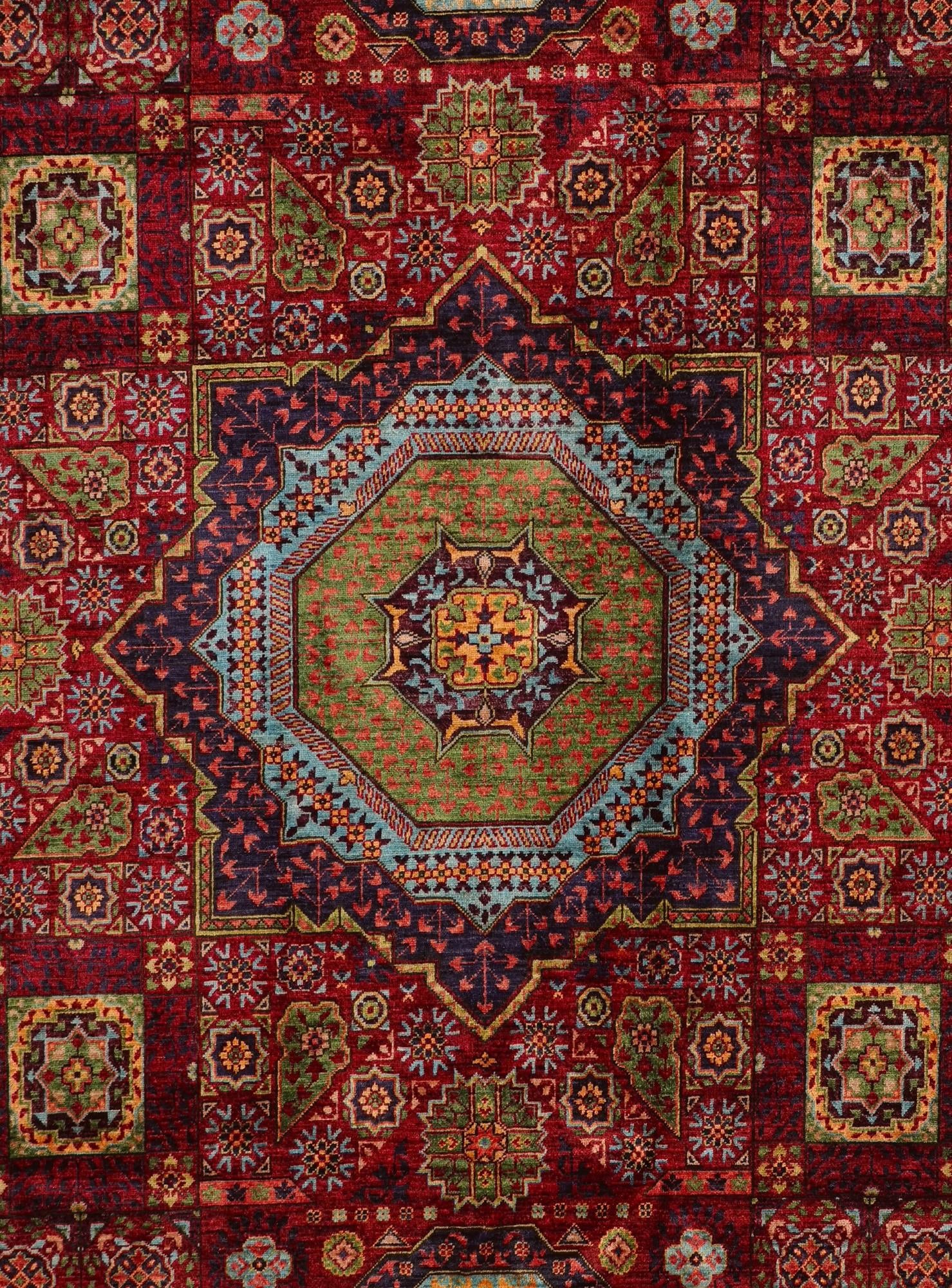 6' 8 x 10' 2 Hand Knotted Mamluk Ziegler Rug