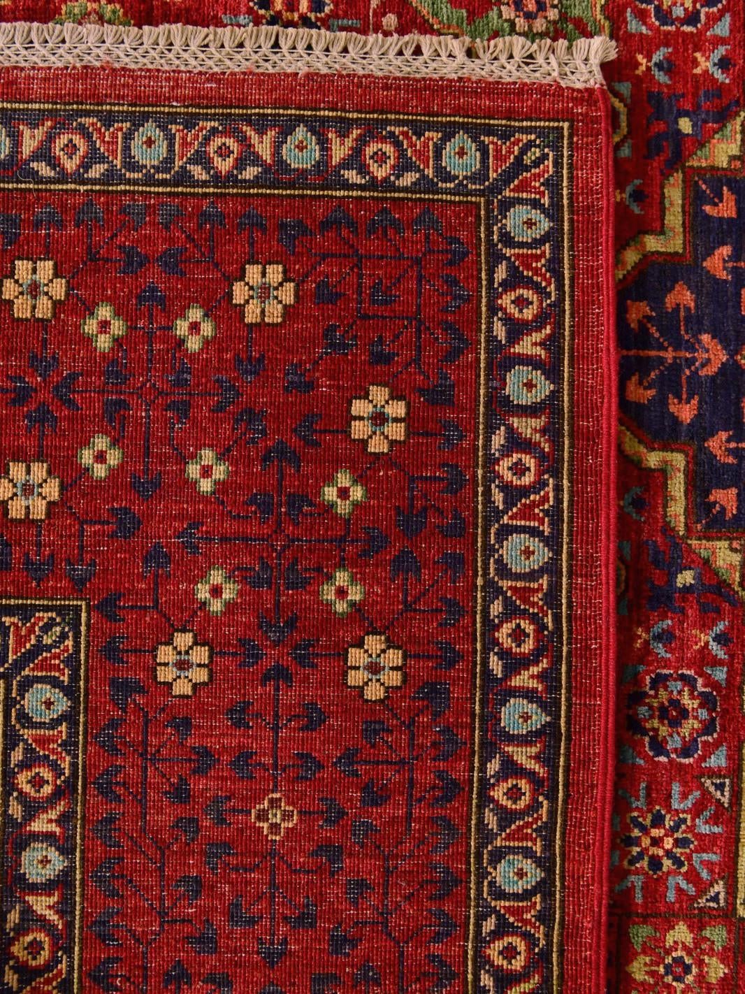 Detail image 12 of 12: 6' 8 x 10' 2 Hand Knotted Mamluk Ziegler Rug