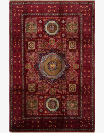 6' 8 x 10' 2 Hand Knotted Mamluk Ziegler Rug