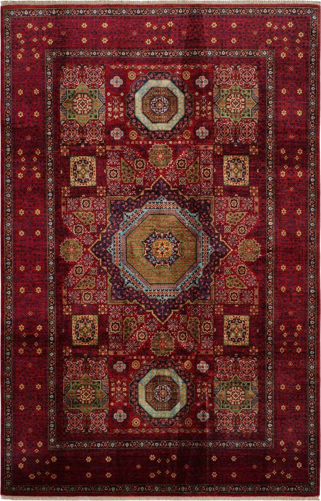 6' 8 x 10' 2 Hand Knotted Mamluk Ziegler Rug