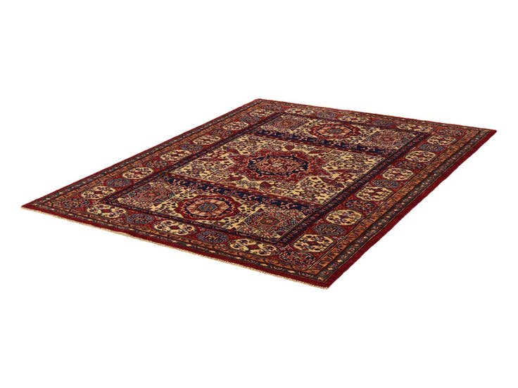 Detail image of 5' x 6' 4 Hand Knotted Mamluk Ziegler Rug