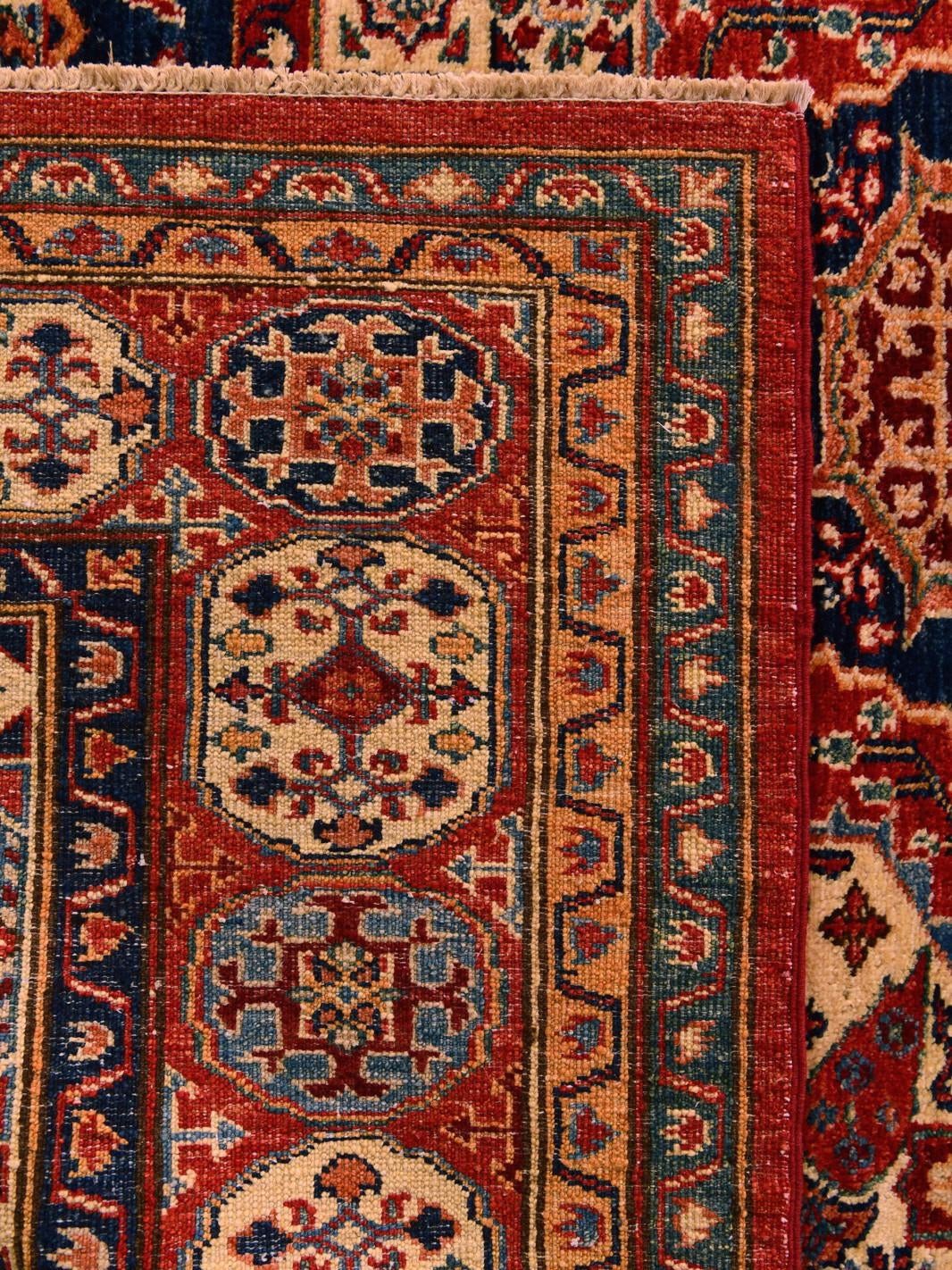 155cm x 190cm Hand Knotted Mamluk Ziegler Rug