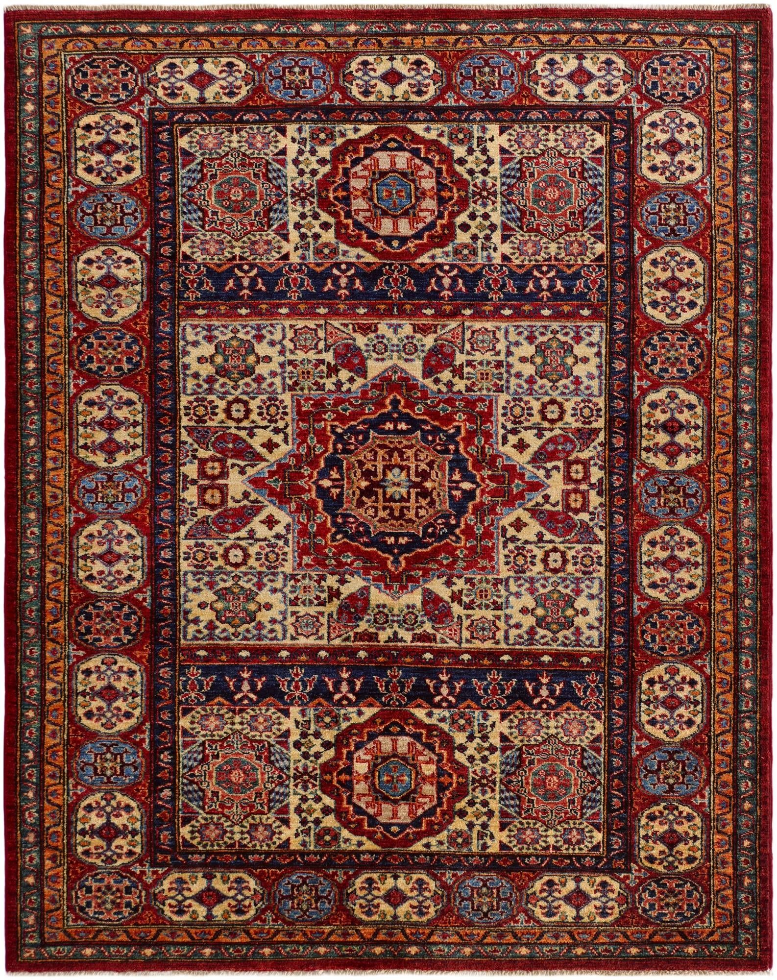 5' x 6' 4 Hand Knotted Mamluk Ziegler Rug