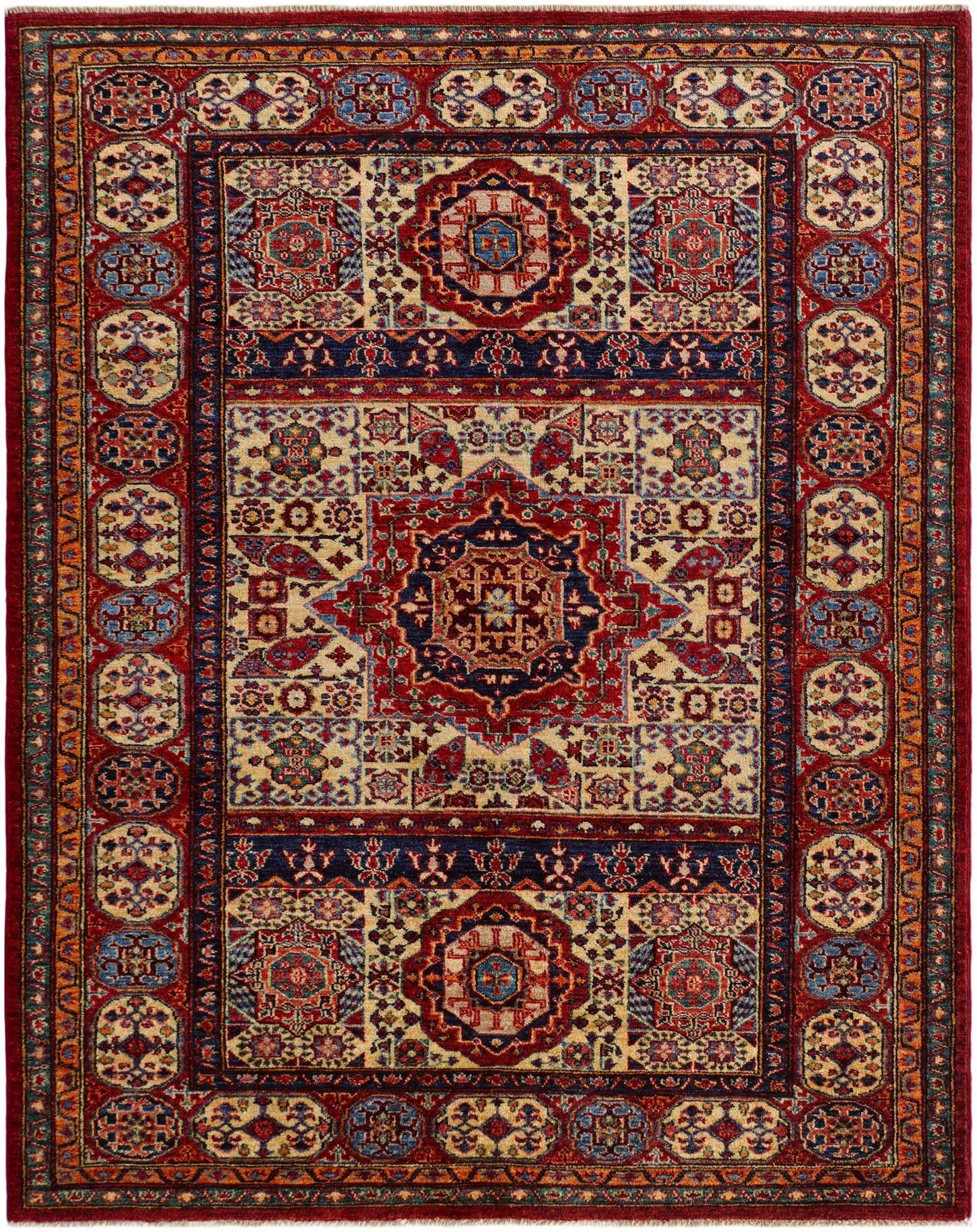 5' x 6' 4 Hand Knotted Mamluk Ziegler Rug
