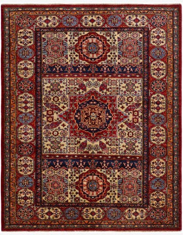 5' x 6' 4 Hand Knotted Mamluk Ziegler Rug