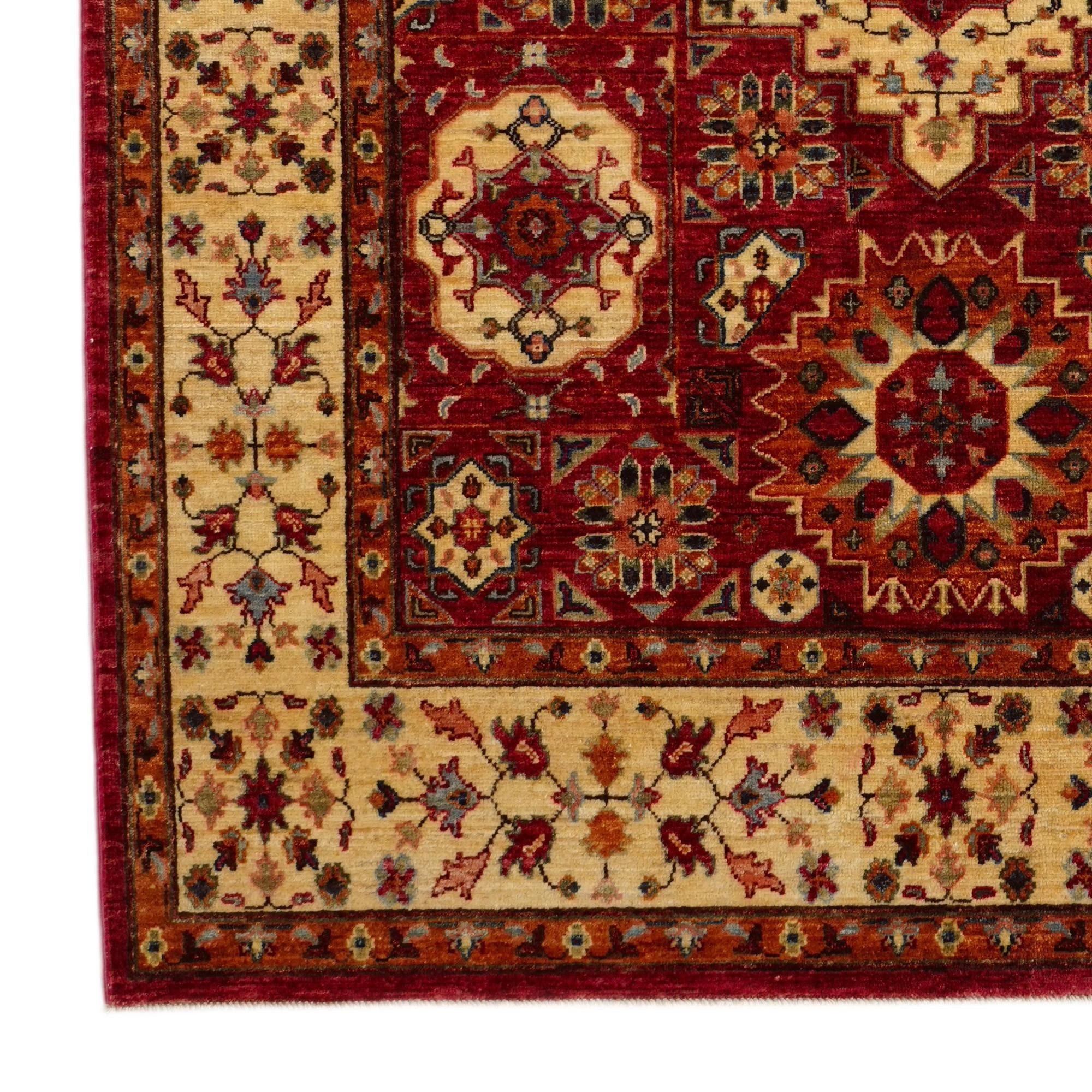 5' x 6' 9 Hand Knotted Mamluk Ziegler Rug