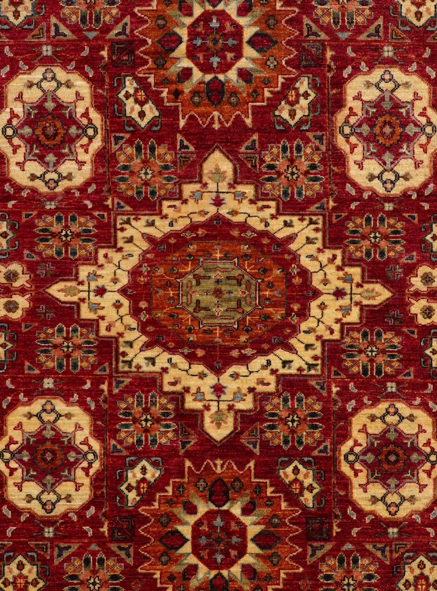 5' x 6' 9 Hand Knotted Mamluk Ziegler Rug