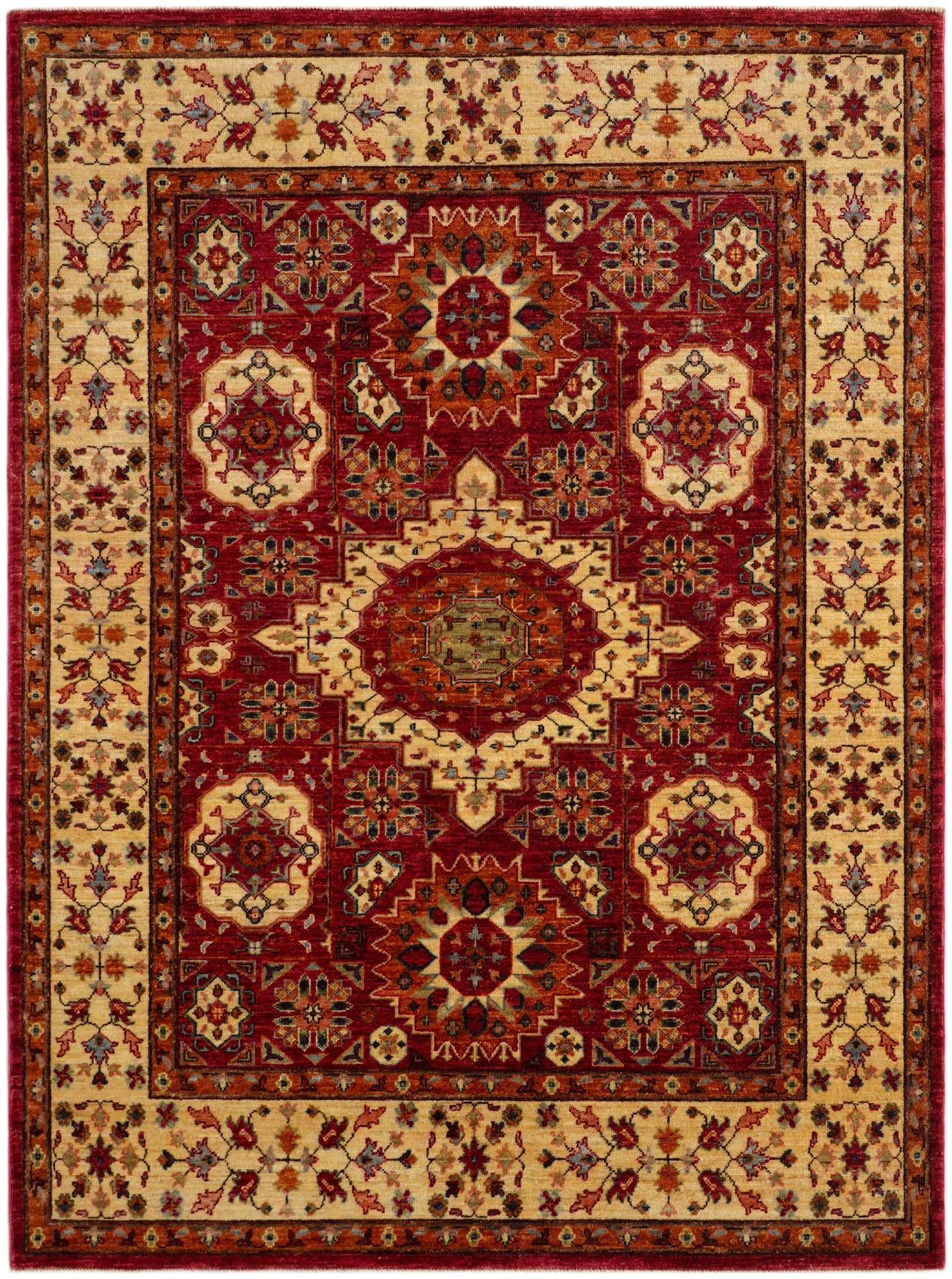 5' x 6' 9 Hand Knotted Mamluk Ziegler Rug