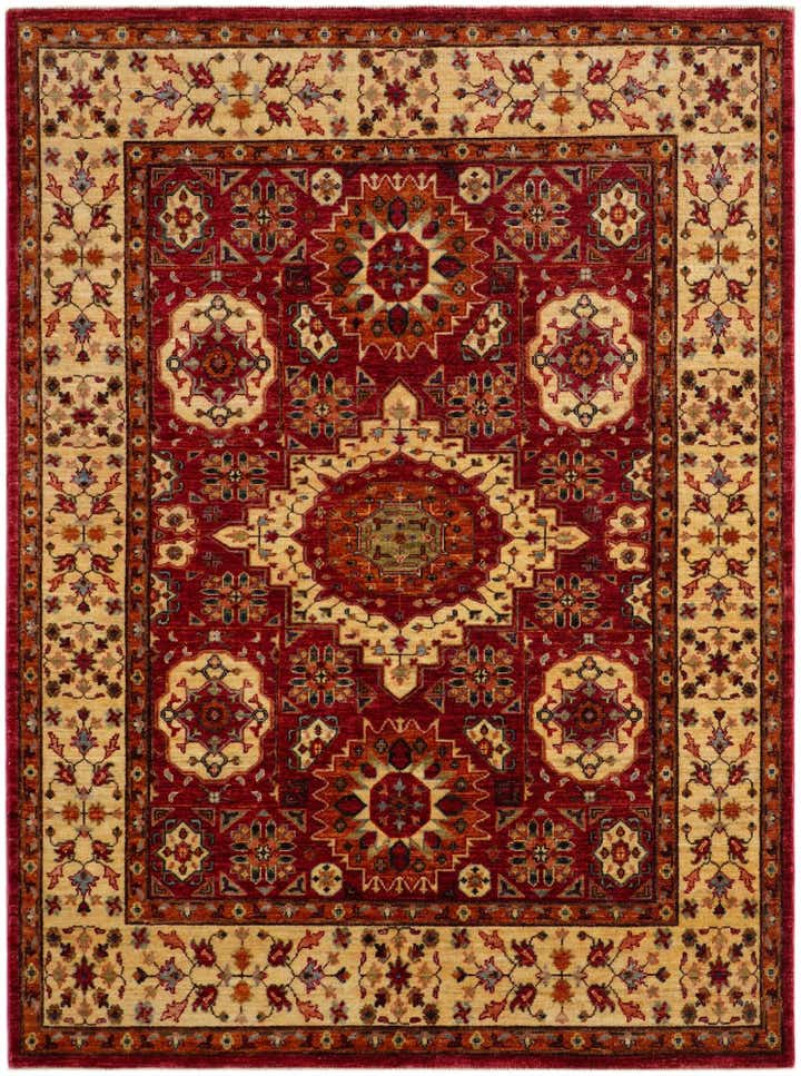 5' x 6' 9 Hand Knotted Mamluk Ziegler Rug