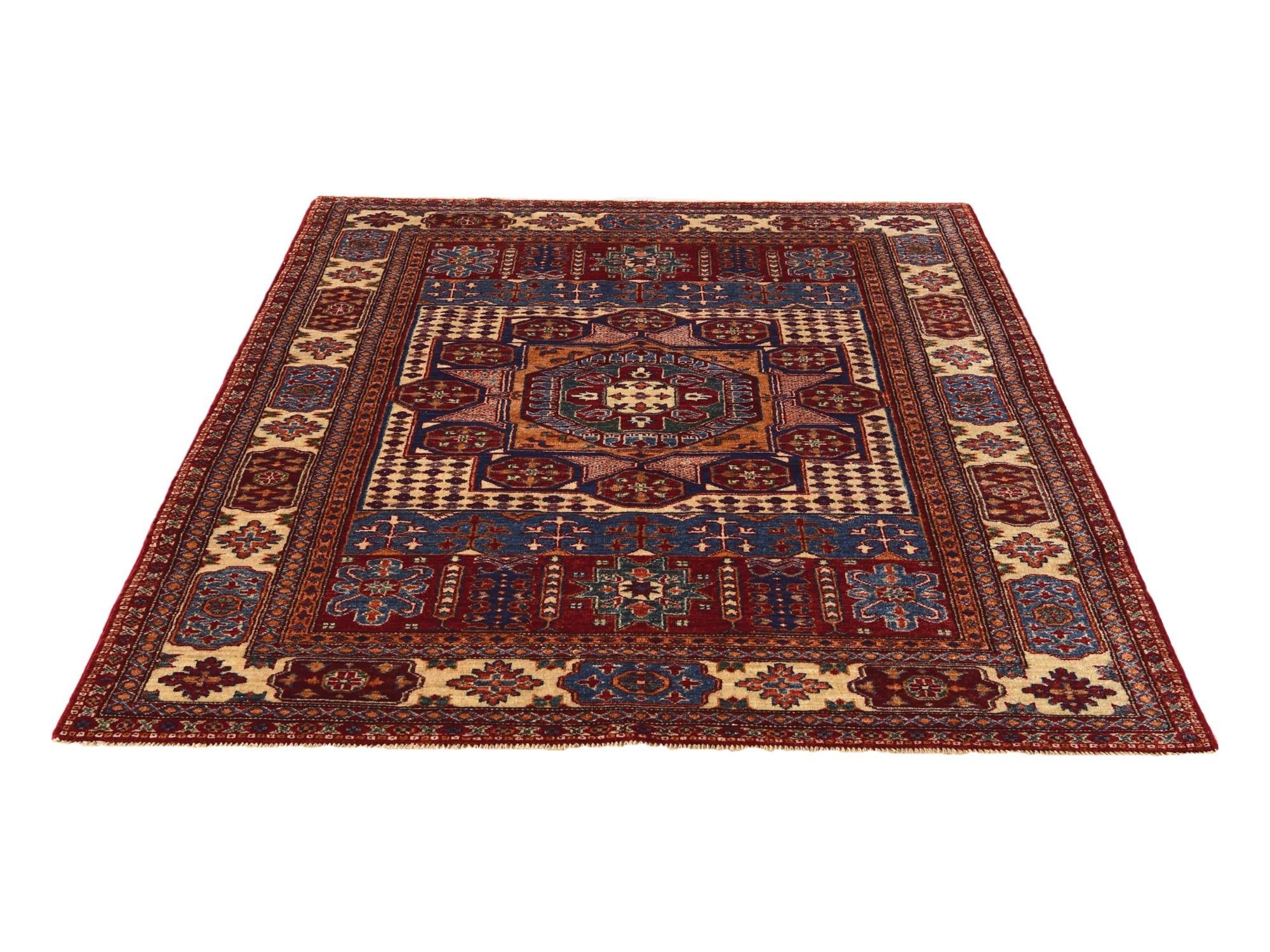 5' 3 x 6' 11 Hand Knotted Mamluk Ziegler Rug