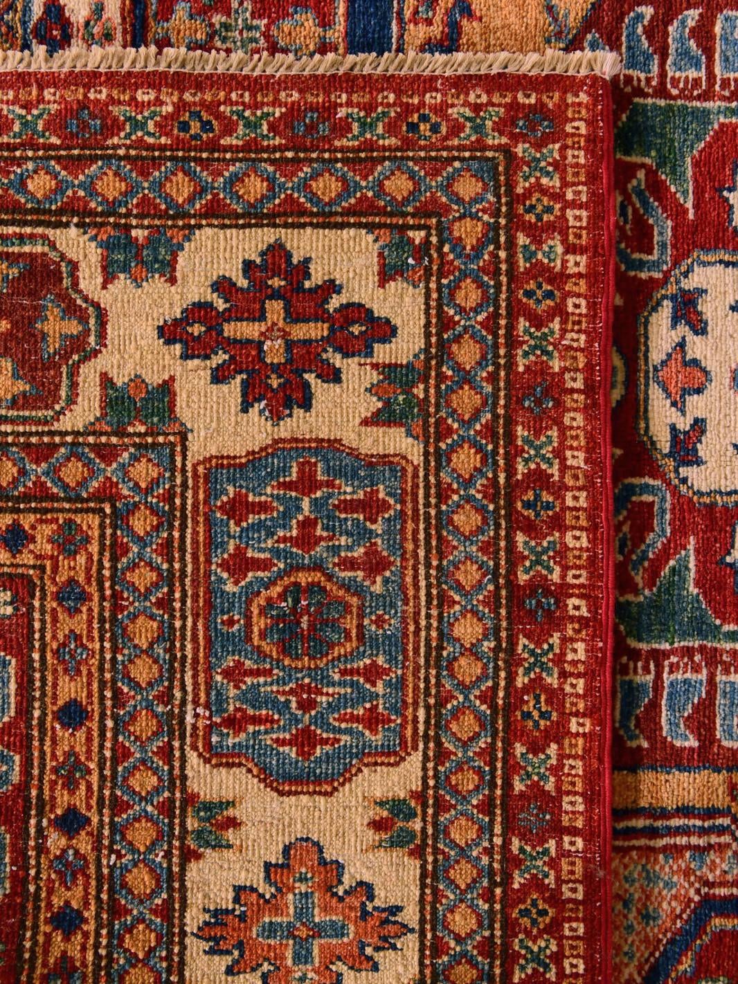 160cm x 210cm Hand Knotted Mamluk Ziegler Rug
