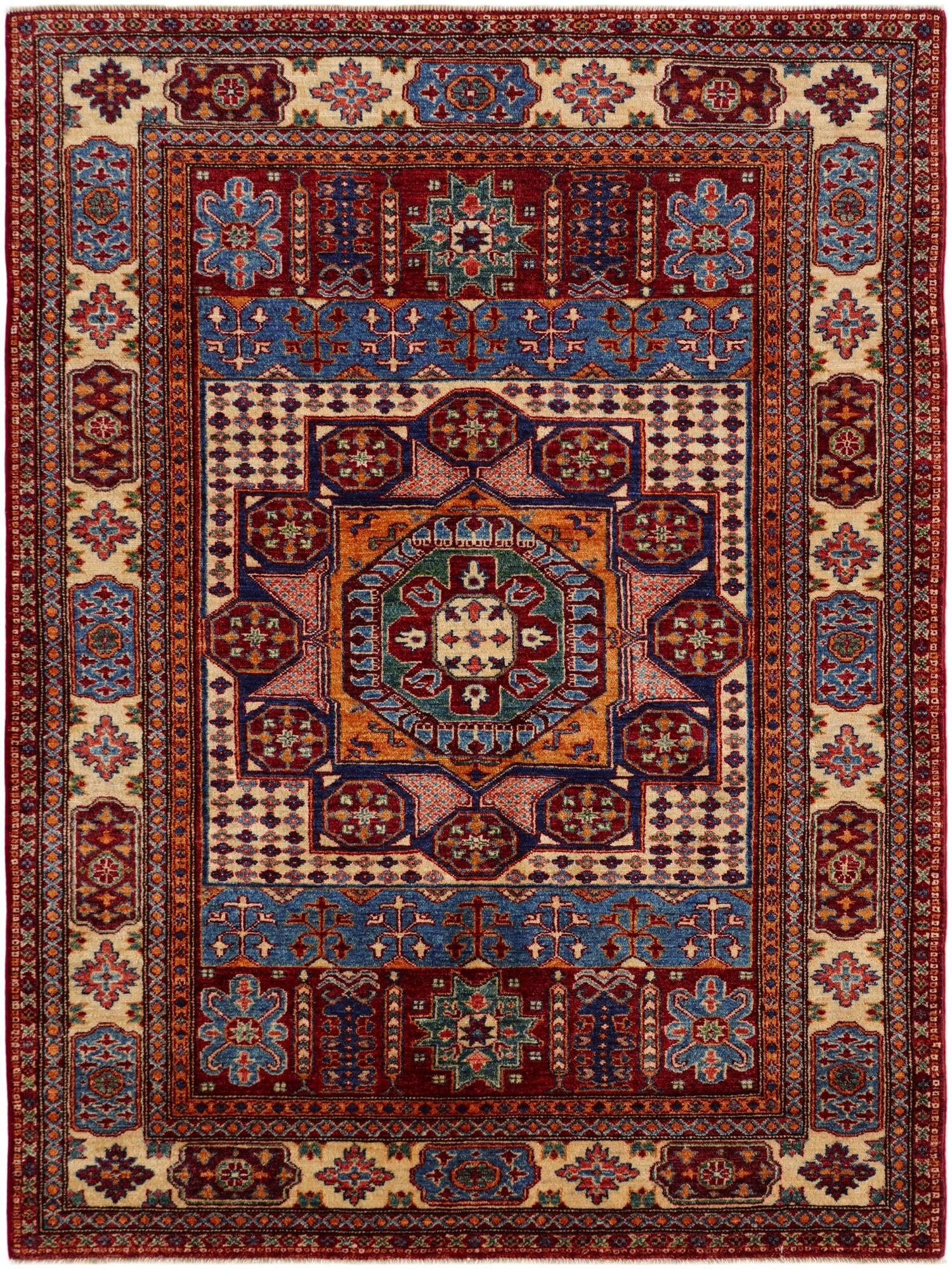 5' 3 x 6' 11 Hand Knotted Mamluk Ziegler Rug