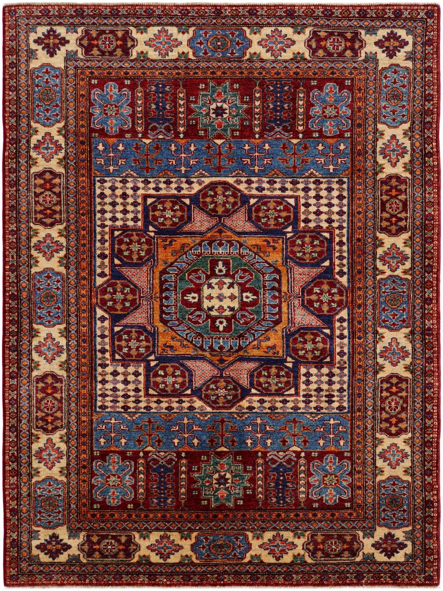 5' 3 x 6' 11 Hand Knotted Mamluk Ziegler Rug