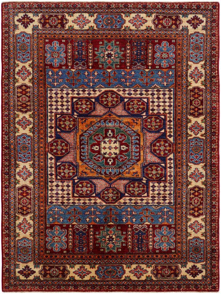 5' 3 x 6' 11 Hand Knotted Mamluk Ziegler Rug