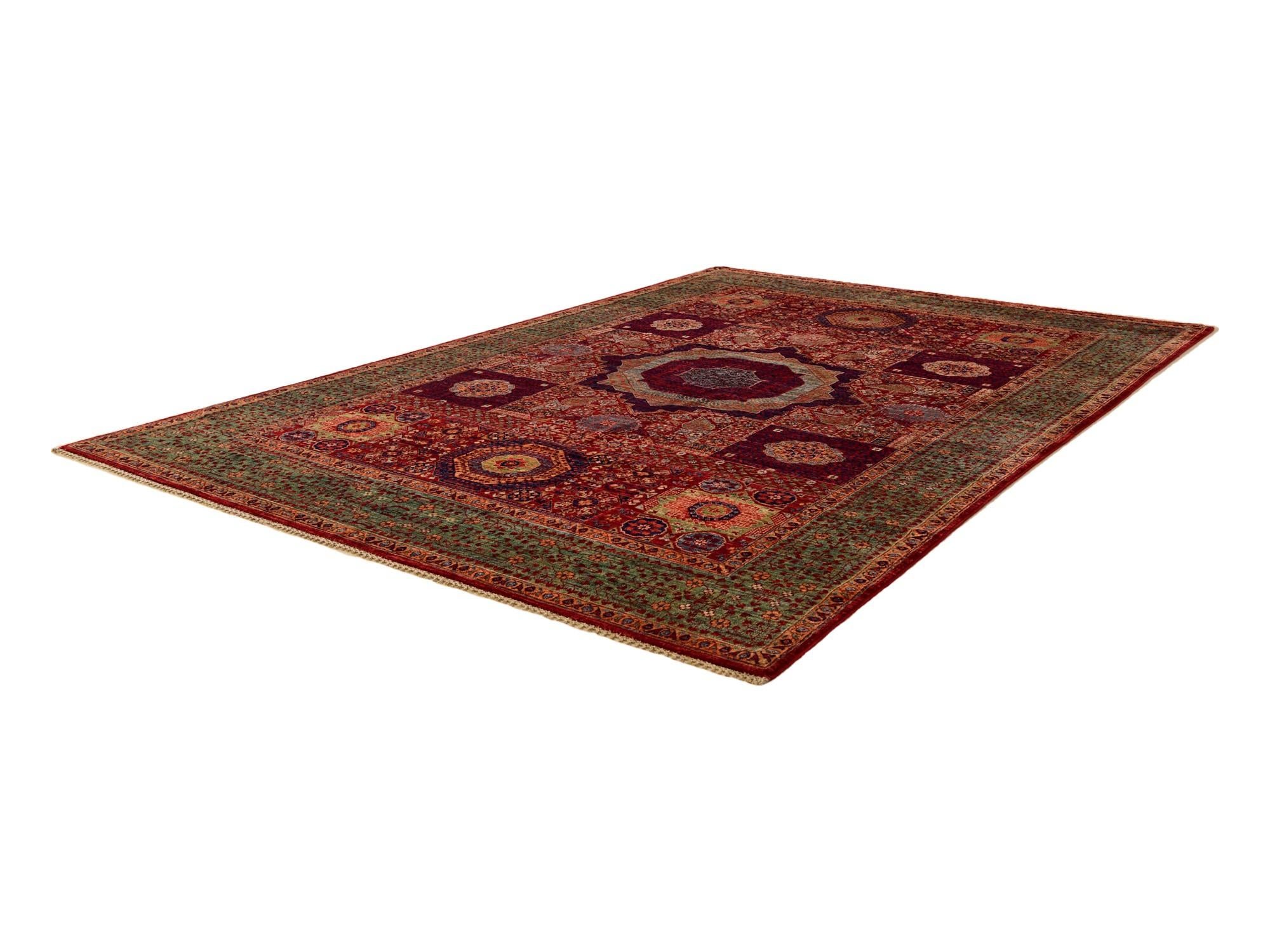 6' 6 x 9' 8 Hand Knotted Mamluk Ziegler Rug
