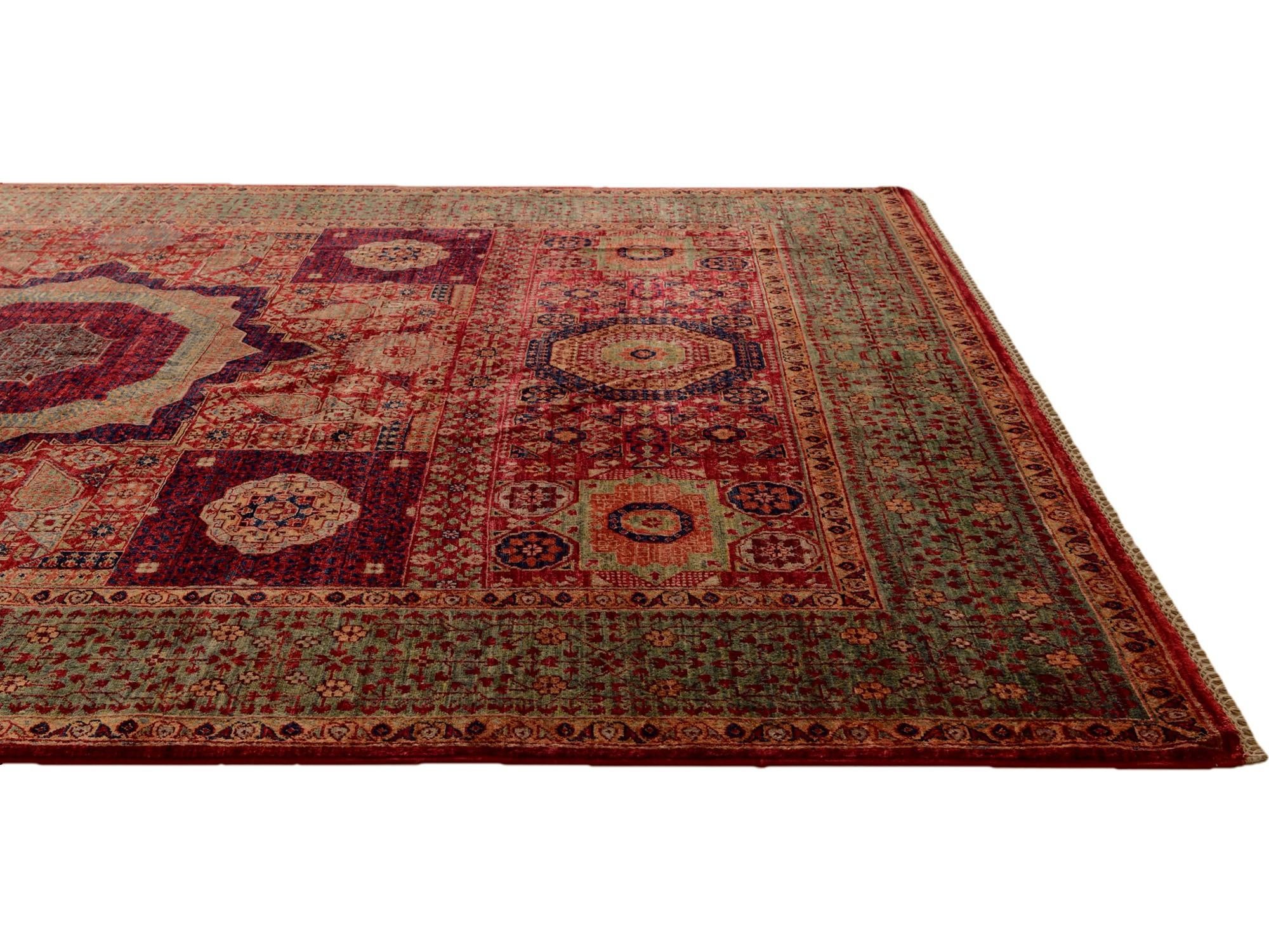 6' 6 x 9' 8 Hand Knotted Mamluk Ziegler Rug