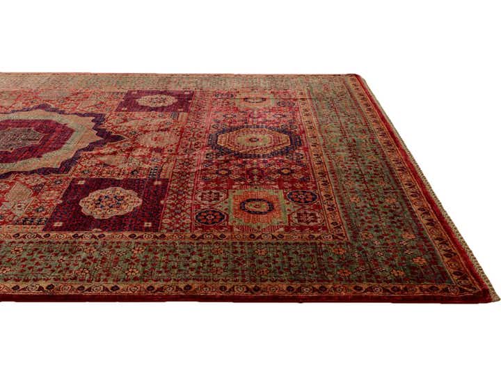 6' 6 x 9' 8 Hand Knotted Mamluk Ziegler Rug