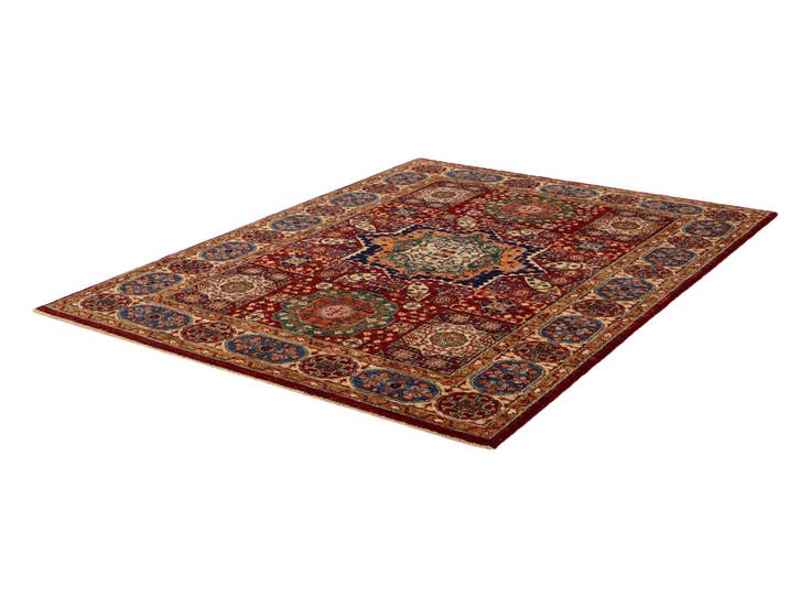 Detail image of 5' 4 x 6' 11 Hand Knotted Mamluk Ziegler Rug