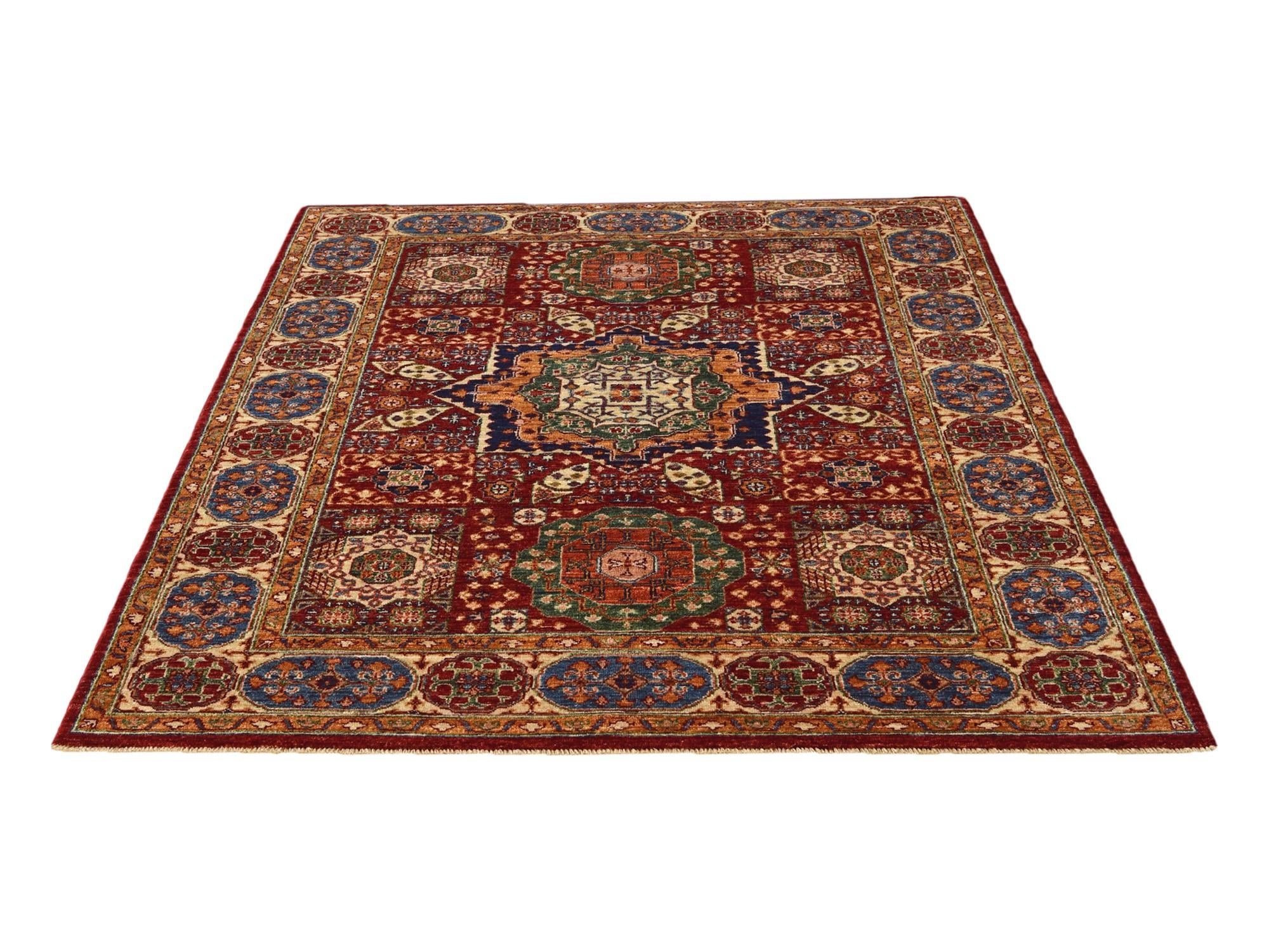 5' 4 x 6' 11 Hand Knotted Mamluk Ziegler Rug
