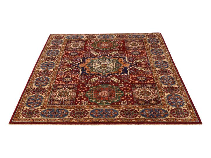 5' 4 x 6' 11 Hand Knotted Mamluk Ziegler Rug