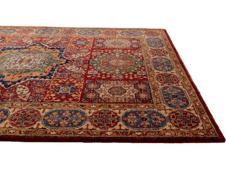 Detail image of 5' 4 x 6' 11 Hand Knotted Mamluk Ziegler Rug