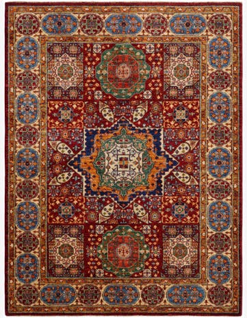 5' 4 x 6' 11 Hand Knotted Mamluk Ziegler Rug
